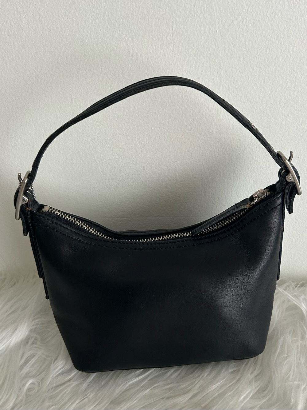 Vintage Coach black Legacy West Demi 9844 Glove Leather Y2K Mini Shoulder Bag - Picture 5 of 15
